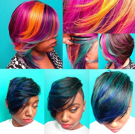 Brightly Colored, Creative Hair